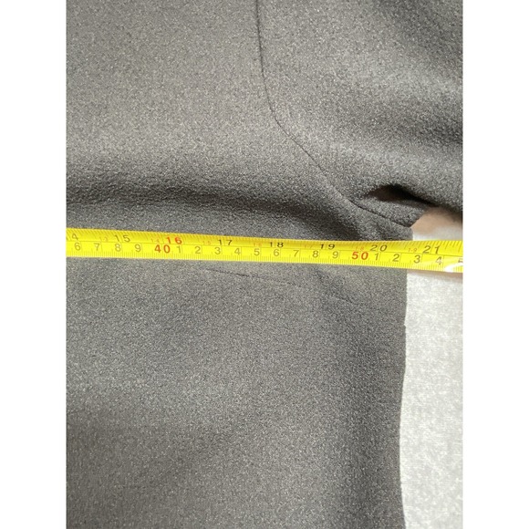 Soft Surroundings Dress Womens Medium Black Ruffle Bell Sleeve Shift Knee Length - Picture 8 of 12